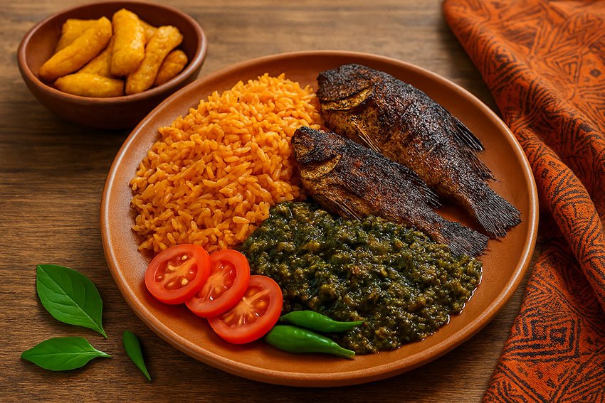 Famille partageant un repas sain